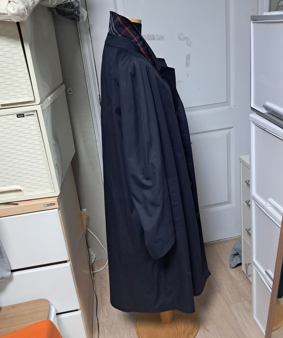 정품 버버리 남성 트렌치 코트 네이비 50 R(약100) 상품이미지4