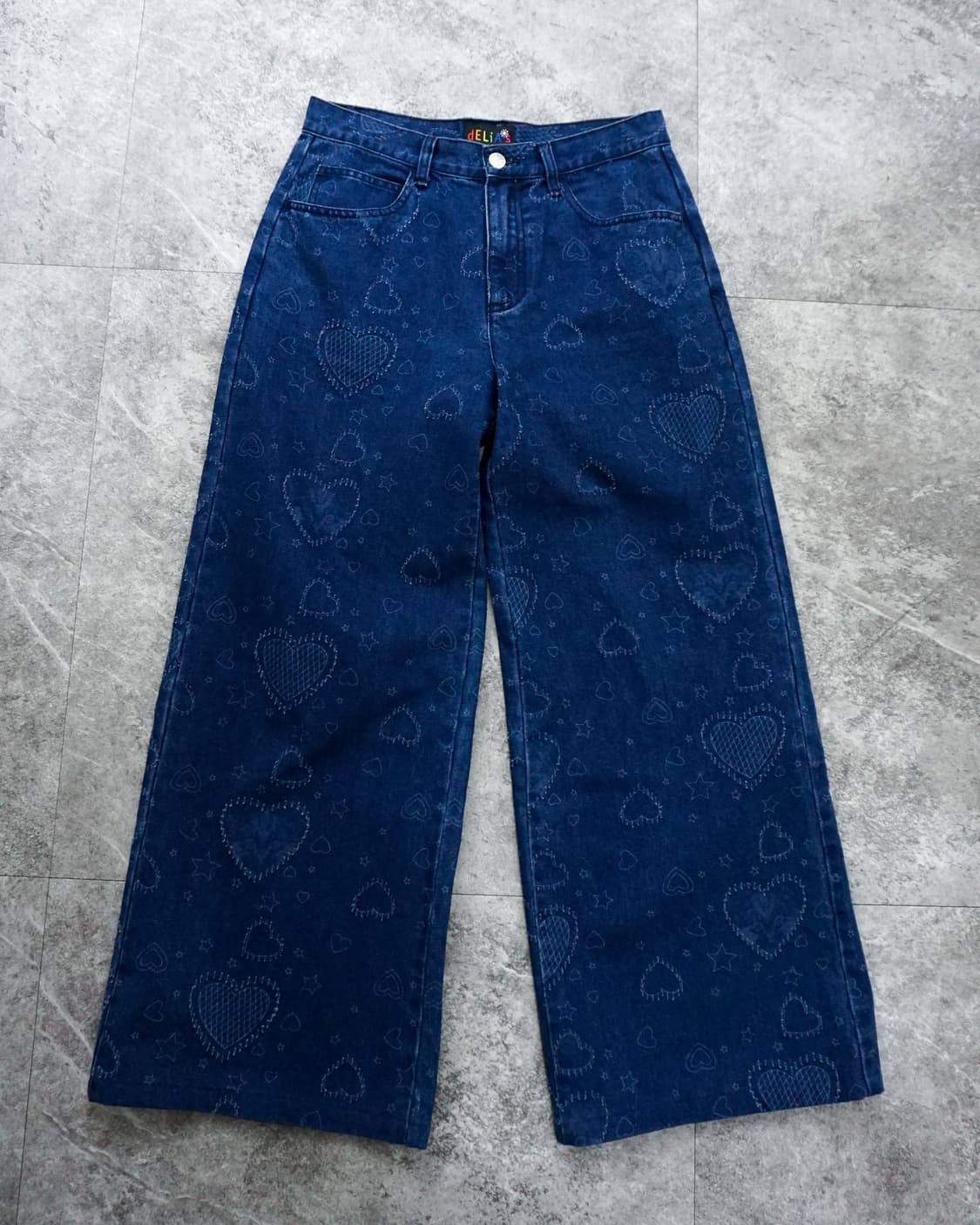 eDLiA*s Heart Denim Pants 상품이미지1