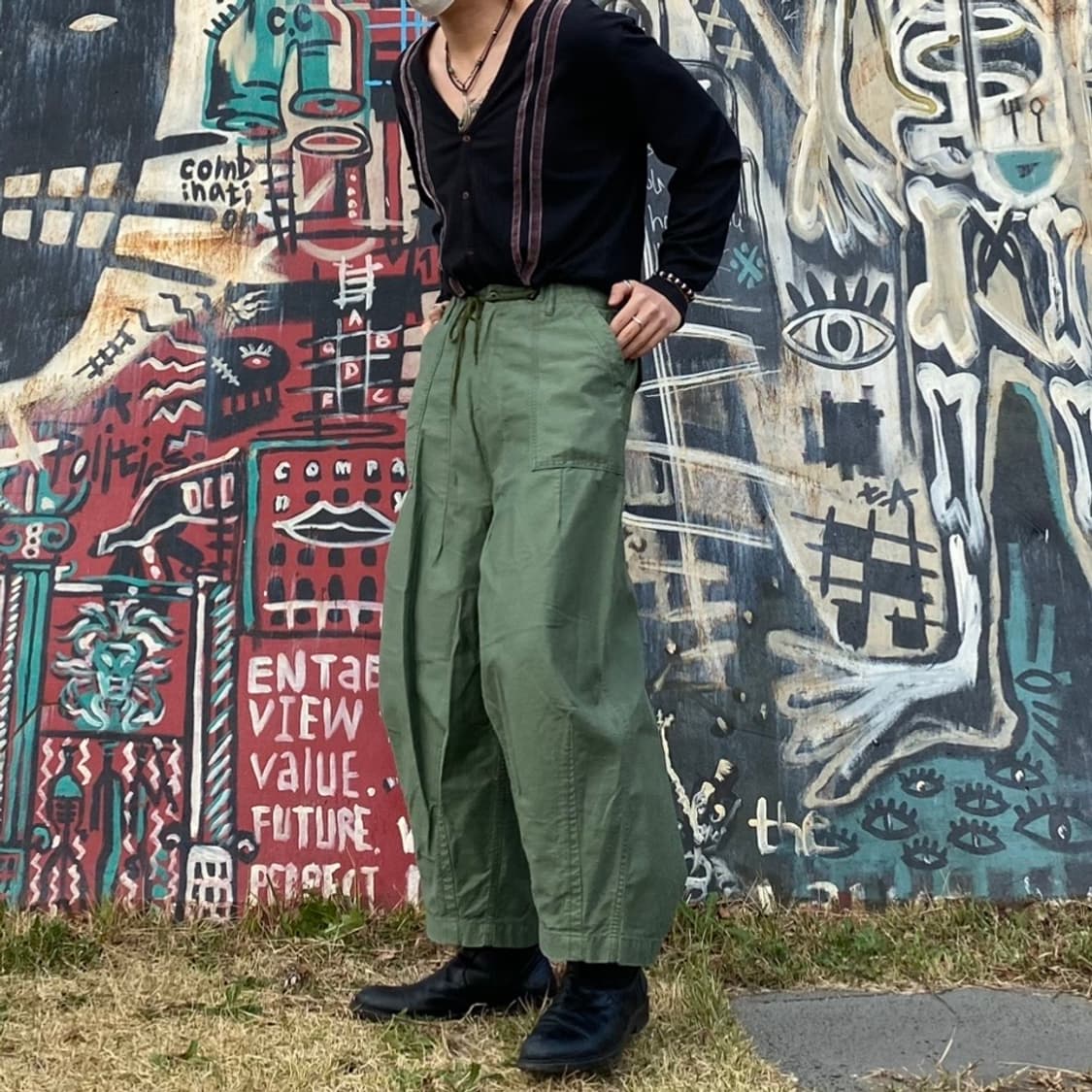 Needles HD pants Khaki 상품이미지1