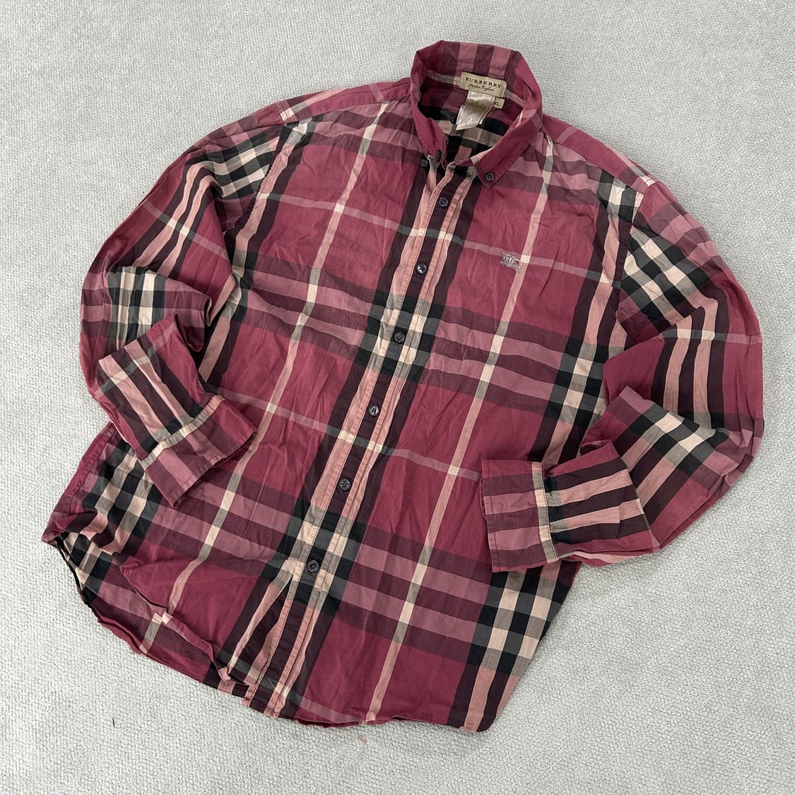 버버리 체크 셔츠 XL사이즈 상품이미지1