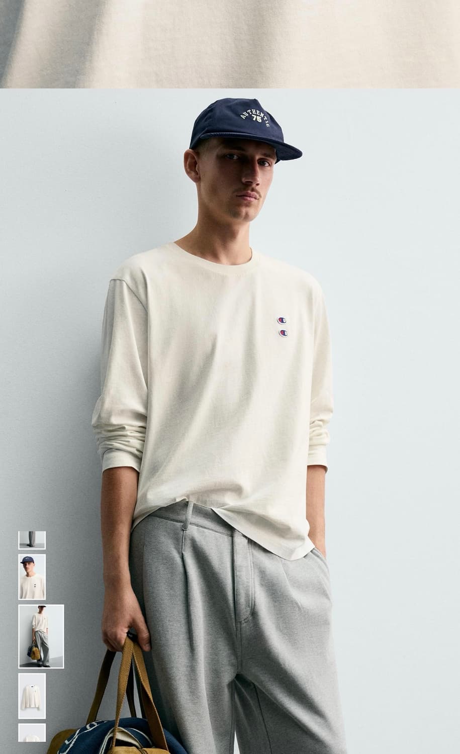 챔피온 X 자라 콜라보 긴팔 티셔츠 M 새상품 (100사이즈) 상품이미지5