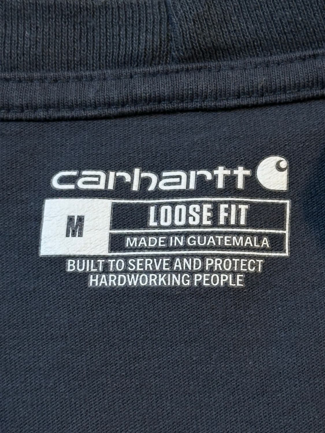 칼하트 CARHARTT 루즈핏 포켓 반팔 티셔츠 네이비 상품이미지4