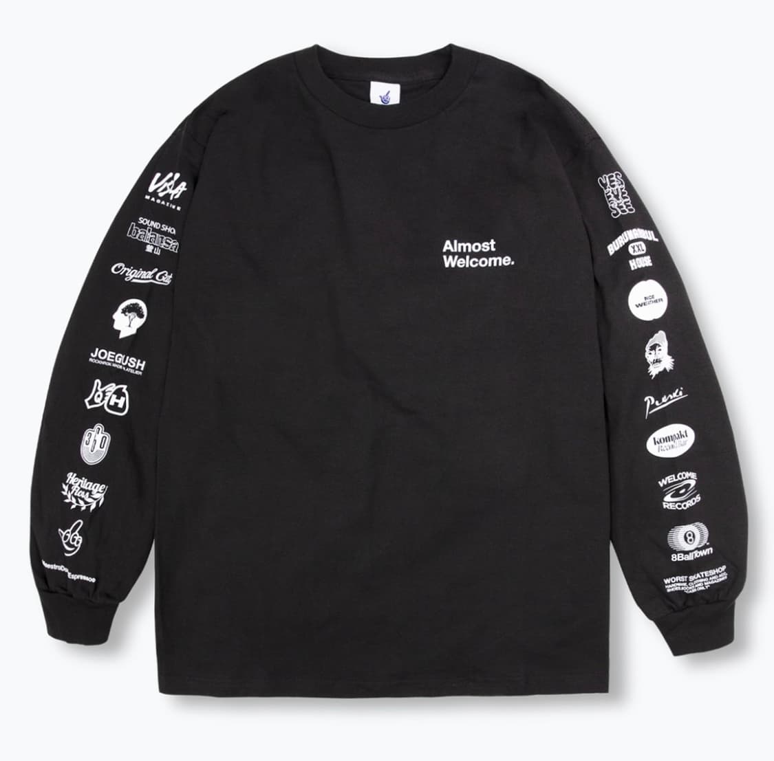 제이에스 키오스크 서포트 롱슬리브 블랙 L 상품이미지1