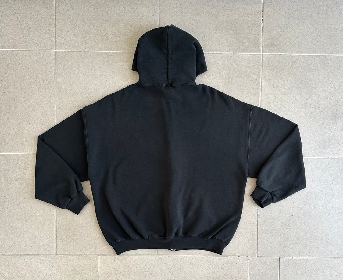 90s 빈티지 러셀 후드집업 블랙 XL 상품이미지2