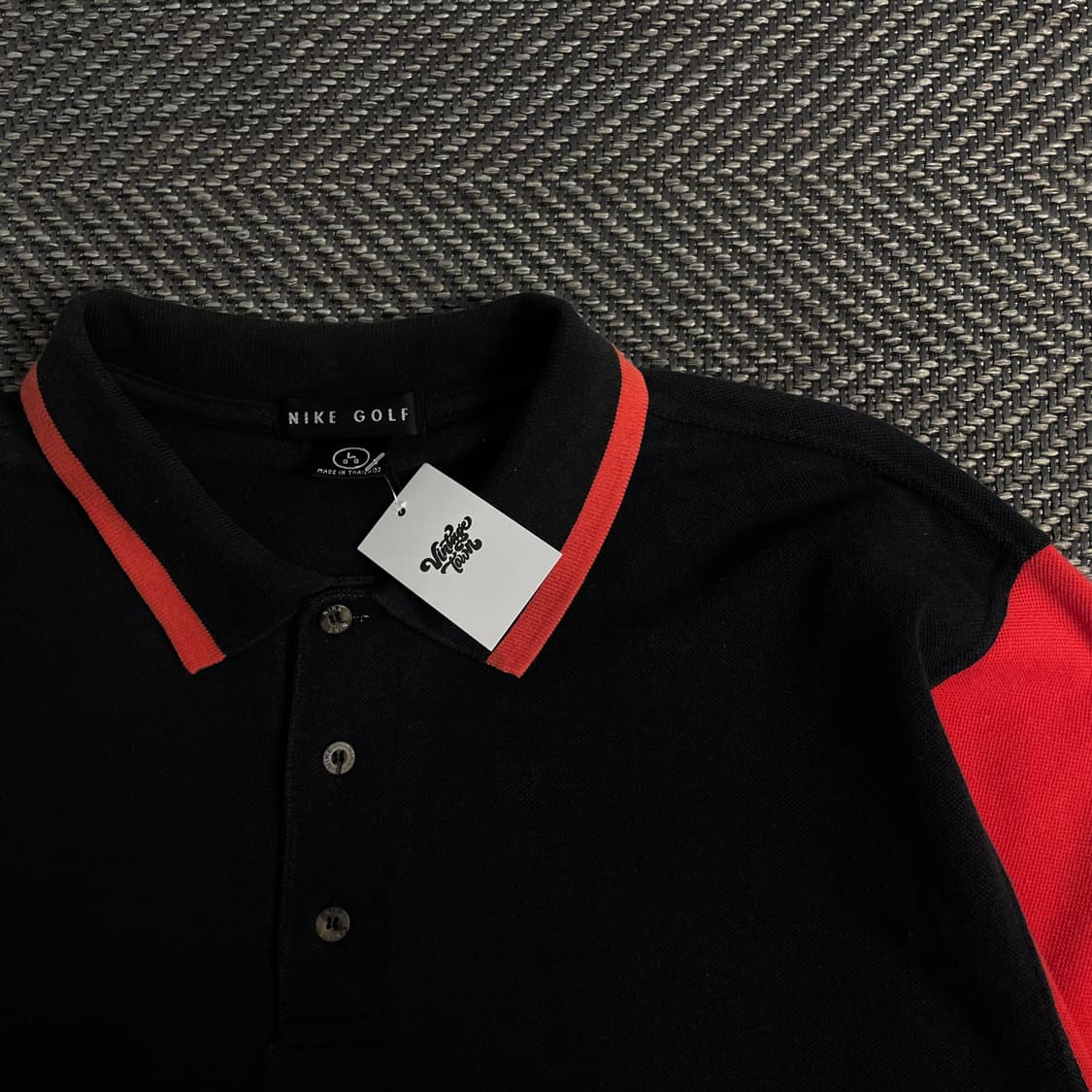 00s 나이키 센터 스우시 올드스쿨 카라 티셔츠o 3084 상품이미지3