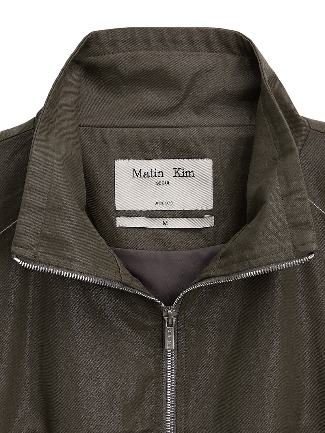 마뗑킴 크롭 봄버 자켓 (카키) 상품이미지3