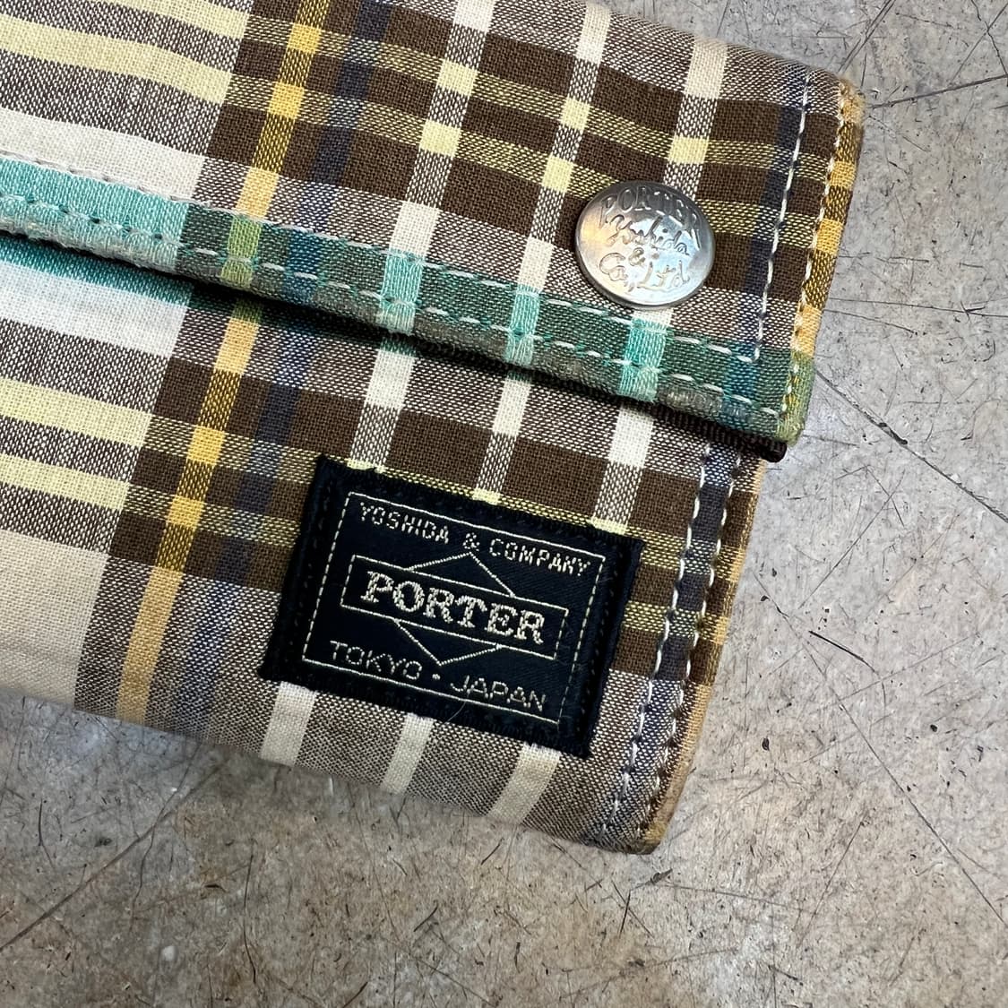Porter x ESSENTIAL DESIGNS 체크 지갑 상품이미지2