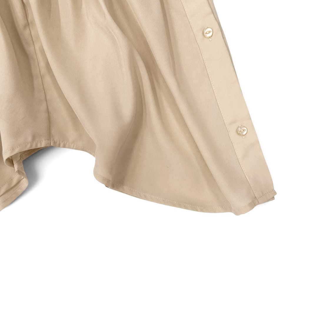 Beige Silky Button Layered Skirt 상품이미지5