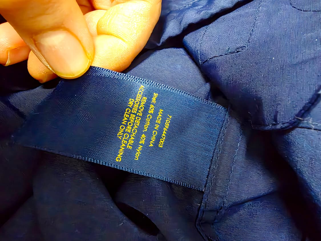 [폴로랄프로렌] 클래식 네이비 옐로우포니 후드 숏 바람막이 자켓 M  상품이미지5