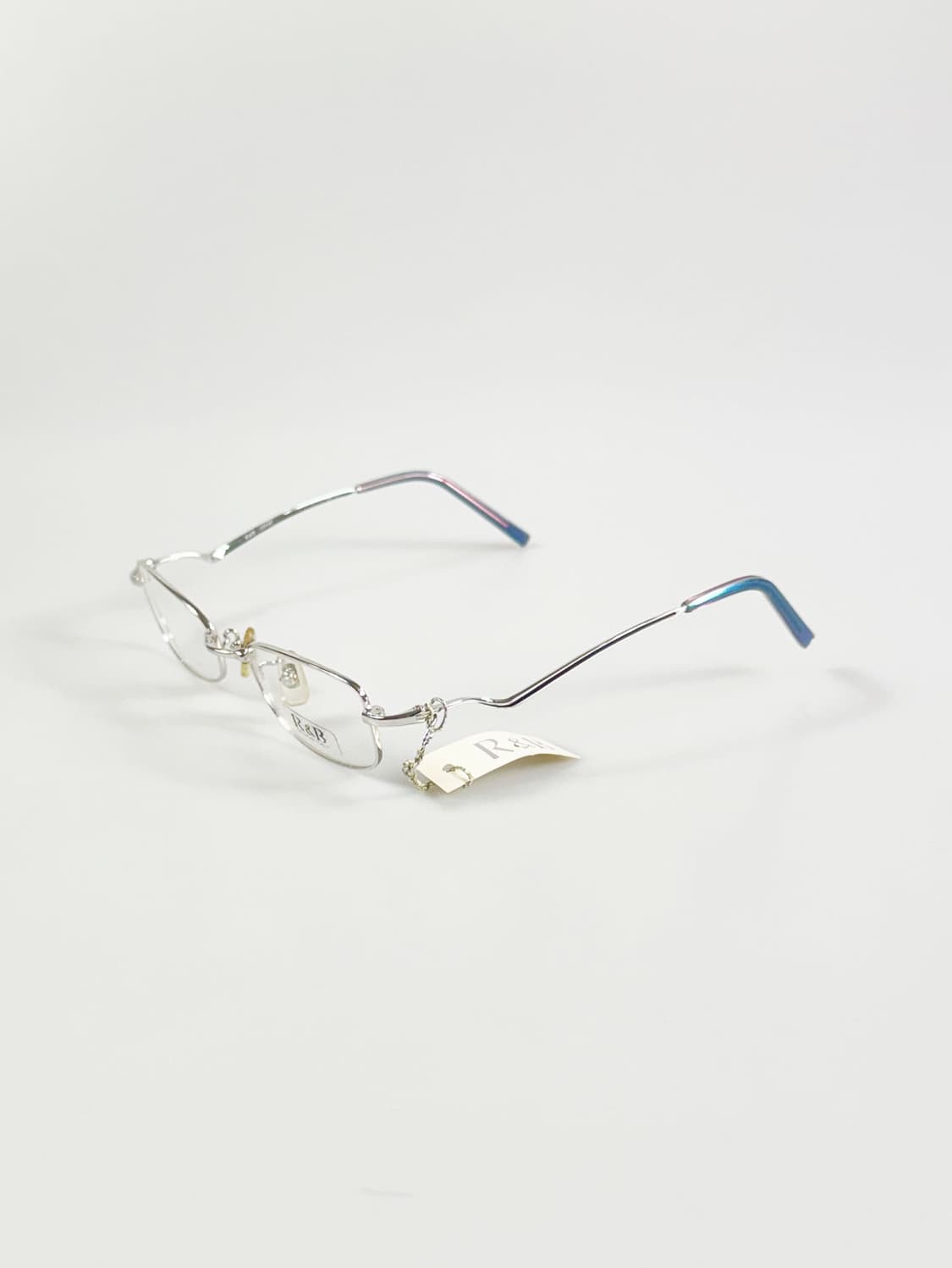 R&B EYEWEAR 실버 슬림 스퀘어 메탈 빈티지 안경 상품이미지3