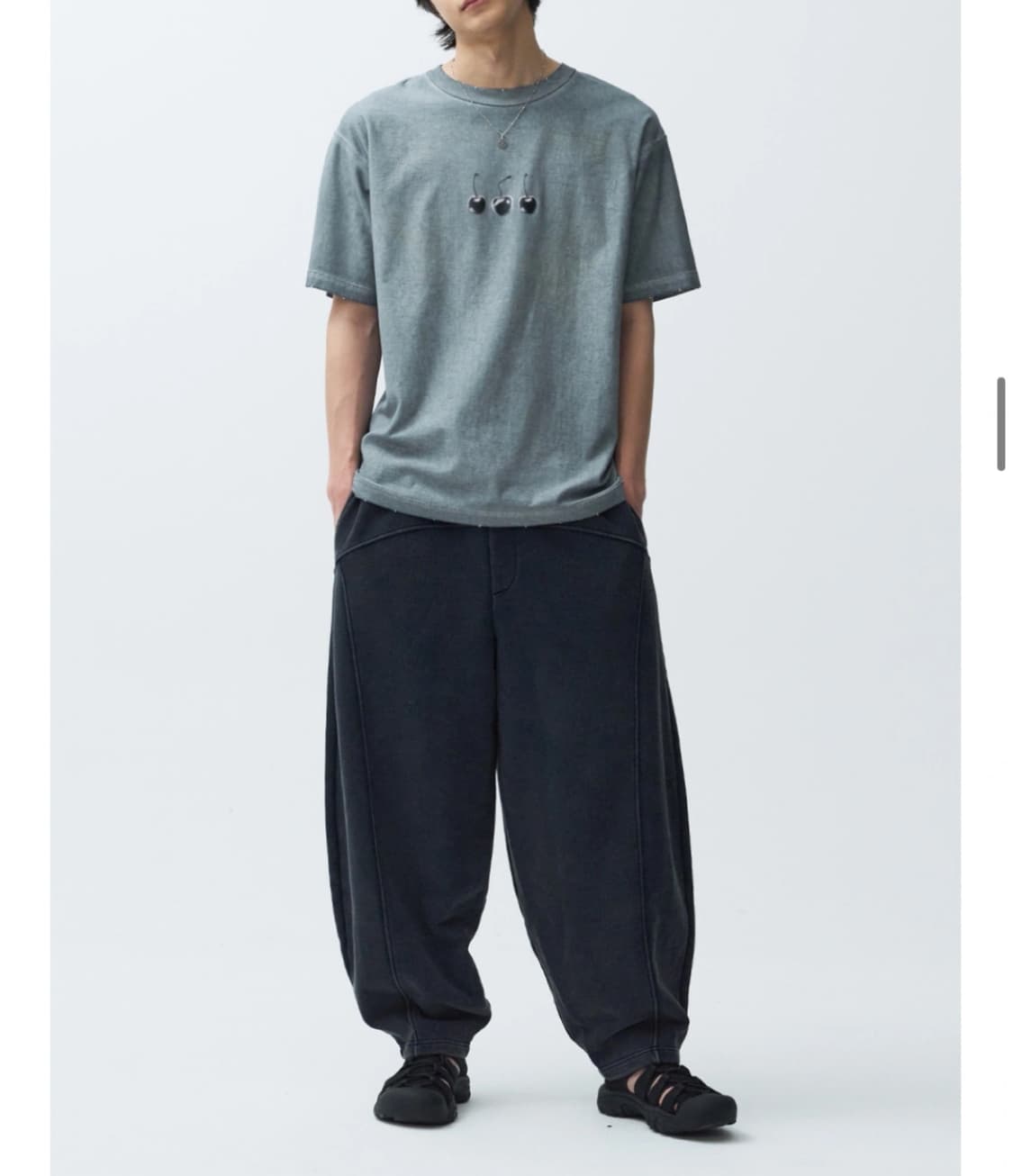 인템포무드 벌룬핏 워싱 스웻 팬츠 상품이미지5