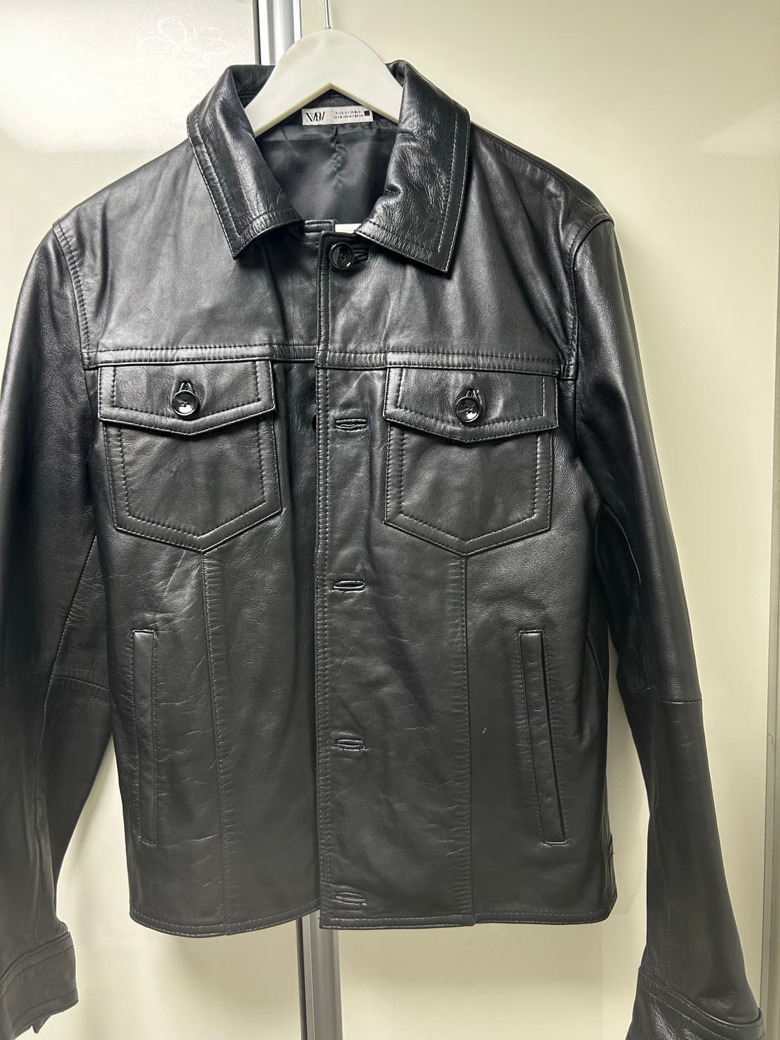 자라 램스킨 레더 자켓 상품이미지1