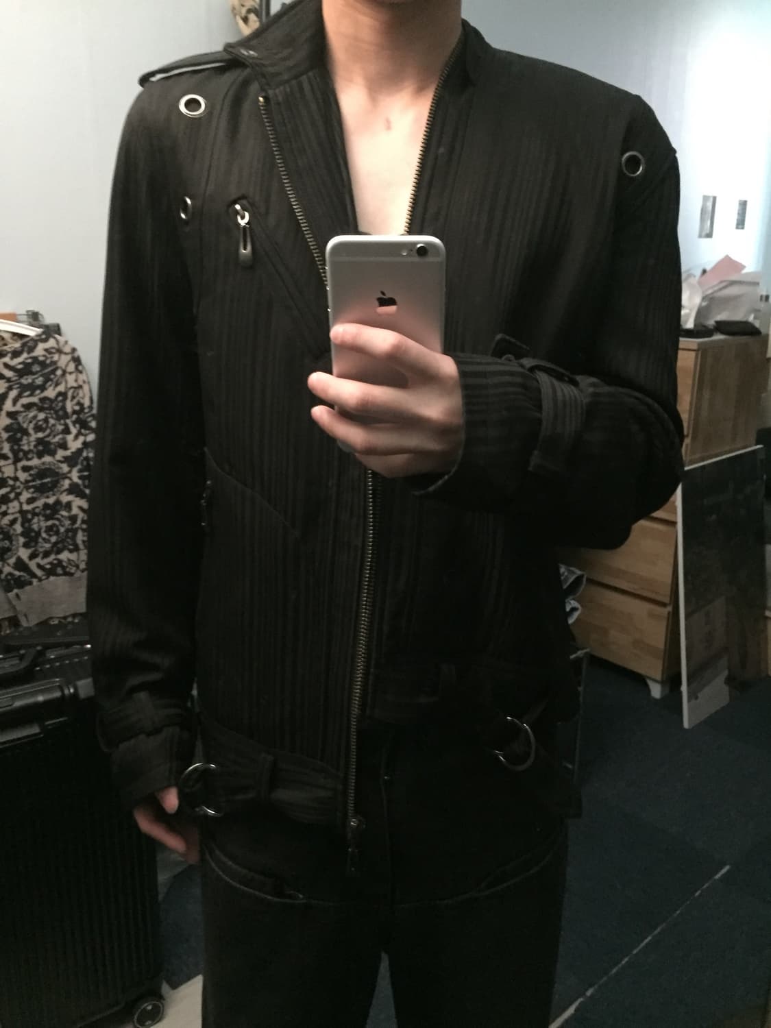 Bareback Realdress 아일렛 하이넥 집업 자켓 상품이미지6