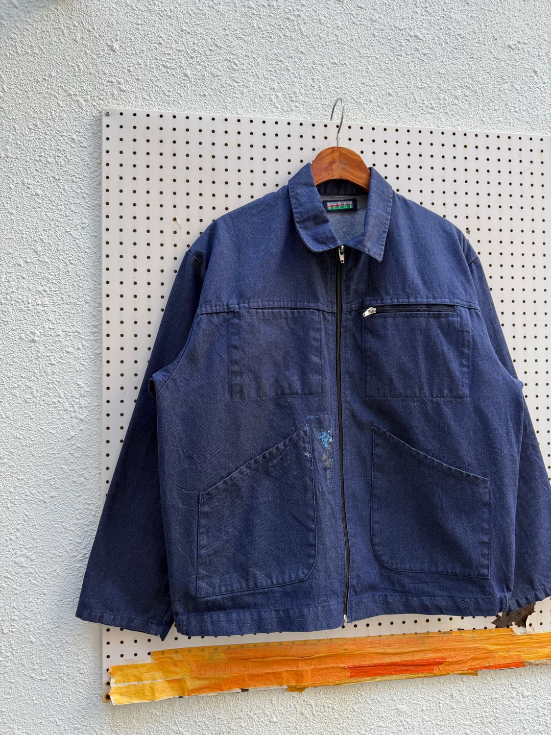 1990s BARBE BLEUE FRENCH DENIM 데님프렌치워크자켓 상품이미지3