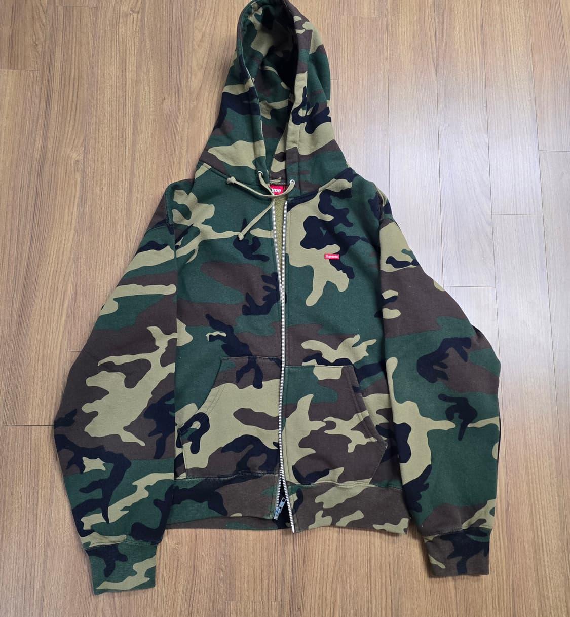 (M) 슈프림 24fw 우드랜드 카모 후드집업 자켓 상품이미지1