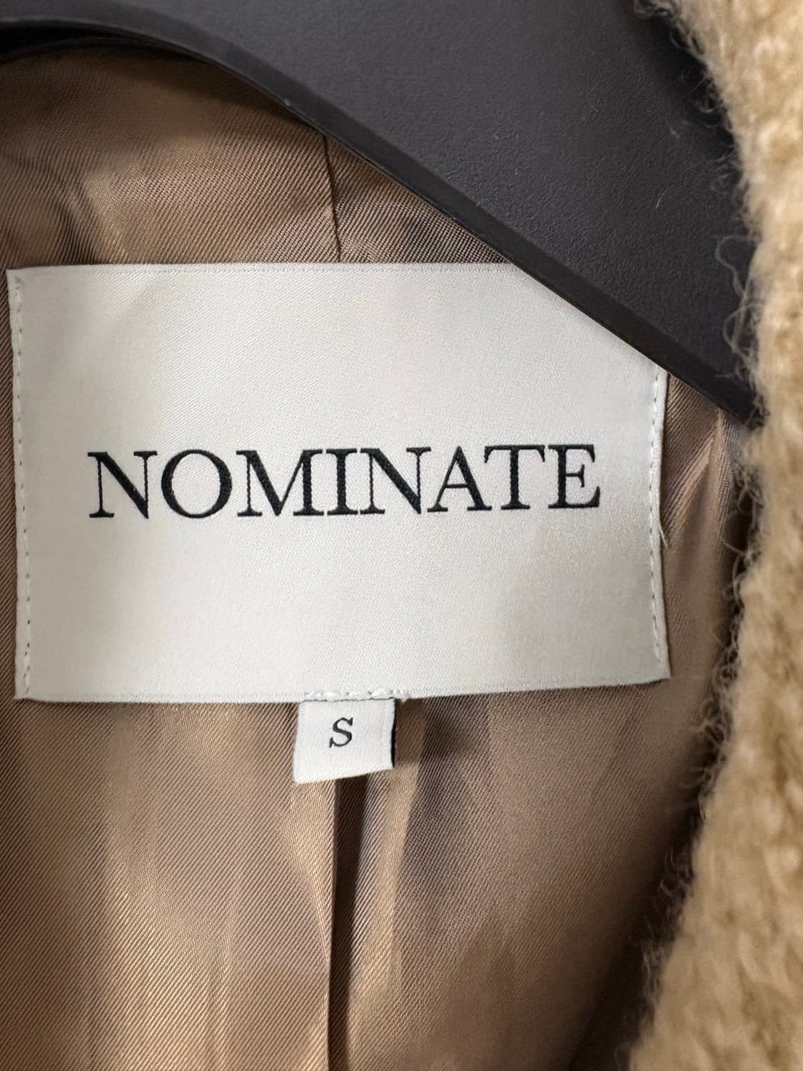 (새상품) 노미나떼 NOMINATE 노엘 부클 하프코트 웜베이지 S 상품이미지10