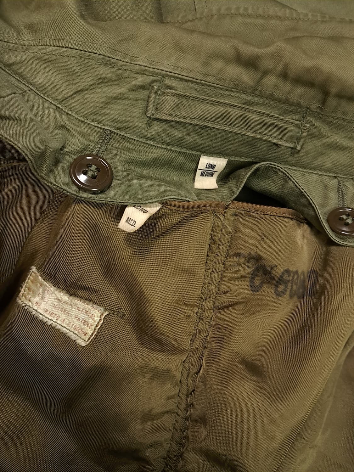 오리지날 50's 미군 OG-107 울 장교 코트 상품이미지2