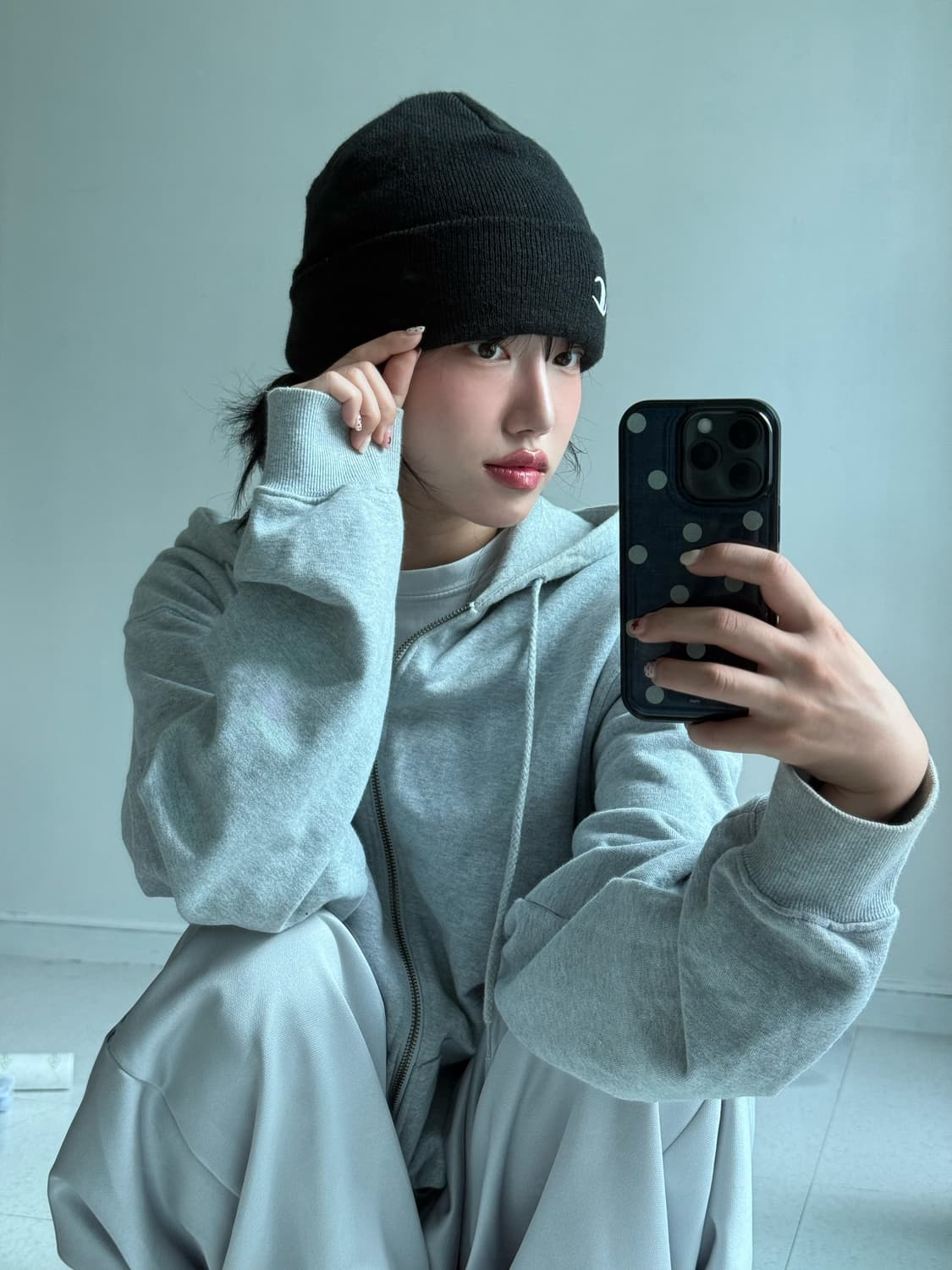 챔피온 블랙 비니 상품이미지2