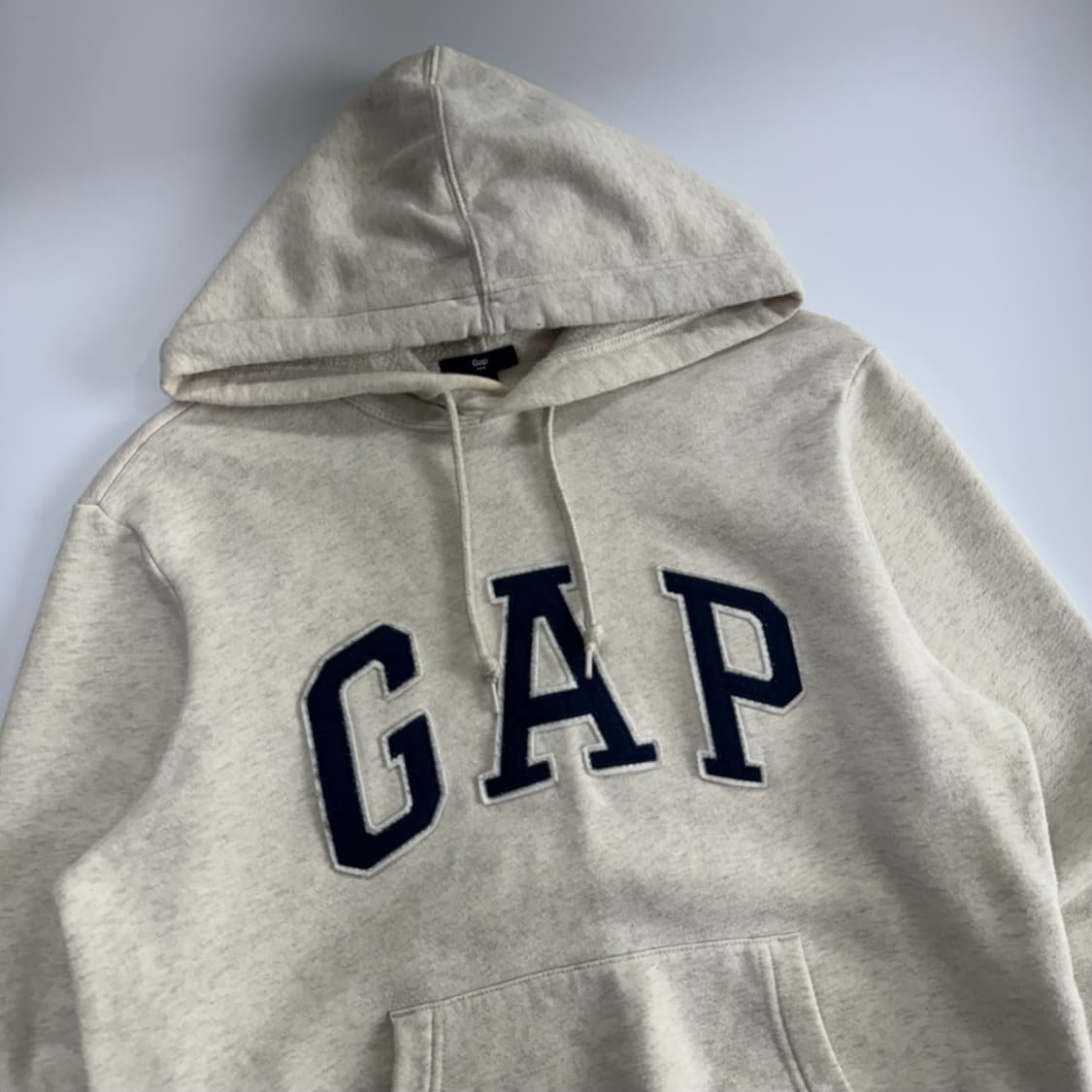 Gap 갭 네이비 로고 아이보리 후드티 상품이미지4