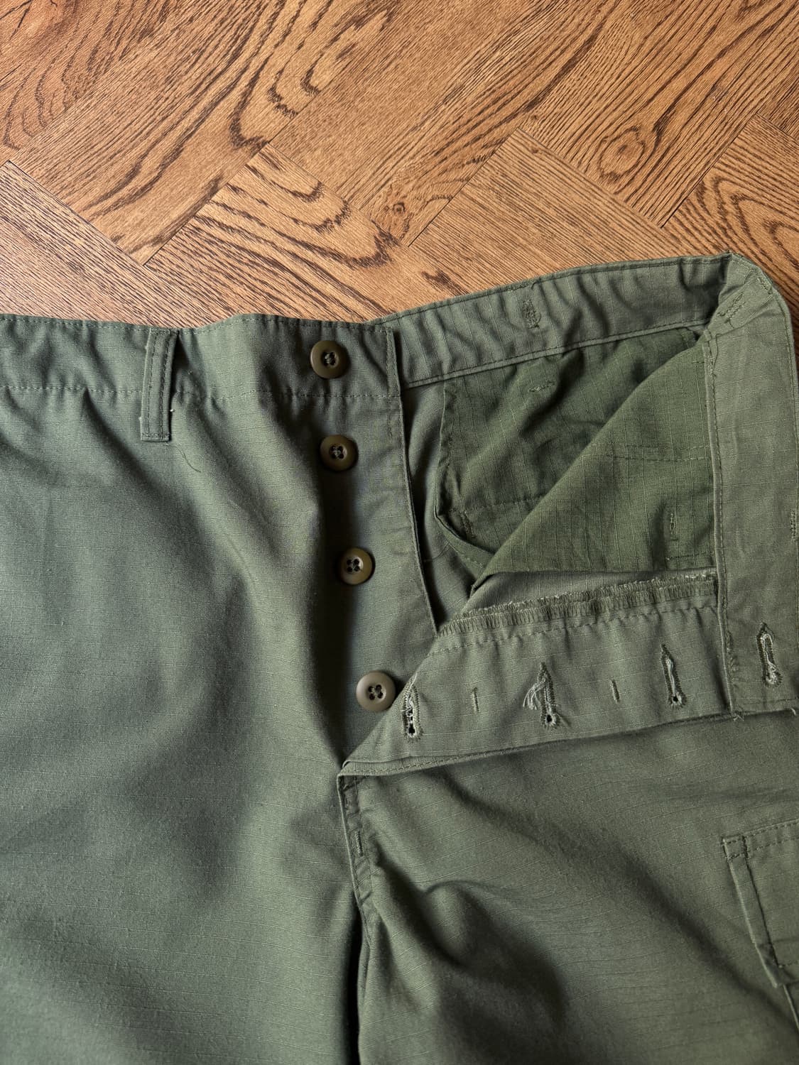 [34]오리지널 U.S ARMY 올리브그린 립스탑 BDU 필드 카고 팬츠 상품이미지3