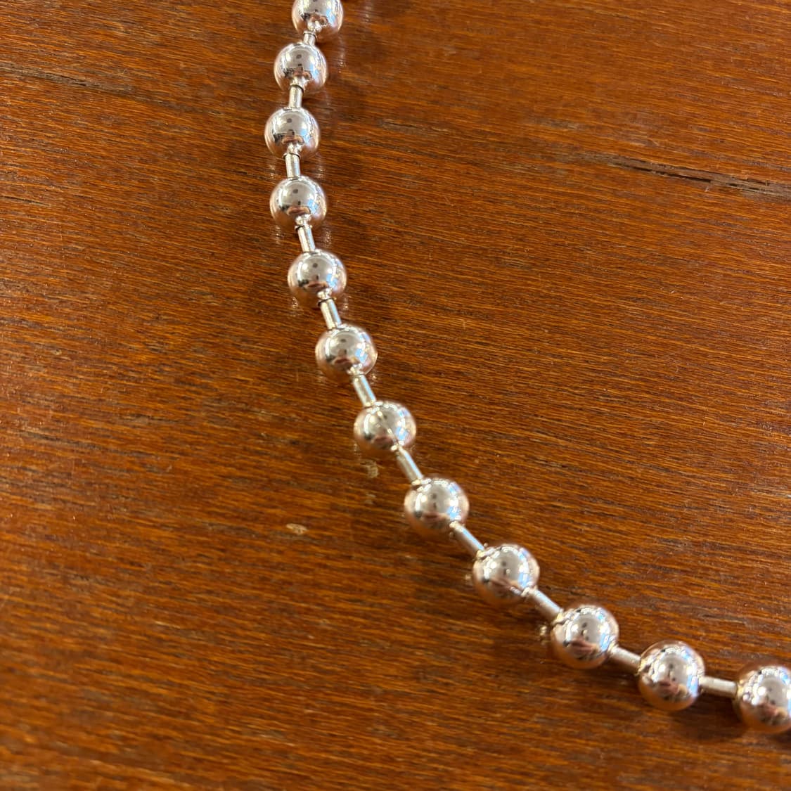 새상품 신주 실버코팅 왕 군번줄 목걸이 상품이미지4