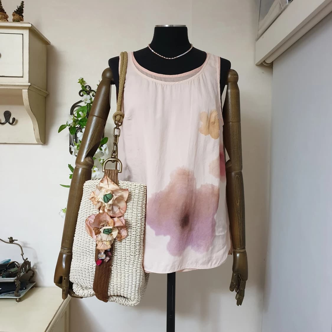 명품 MARNI 마르니 아카이브 나염꽃장식 로프스트랩 우븐 버킷백 상품이미지8