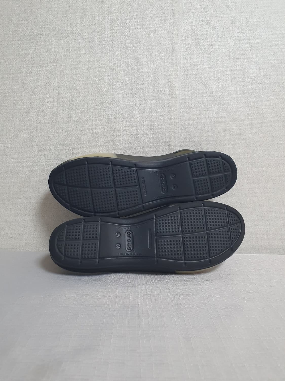 크록스 컬러블록 슬링백 샌들 아이보리 블랙 230mm 상품이미지8