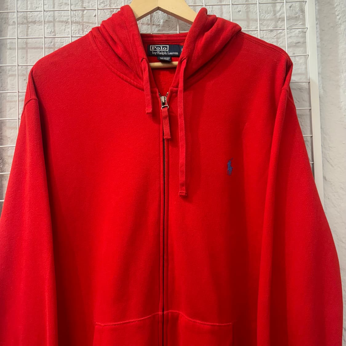 폴로 랄프 로렌 레드 후드집업 L 상품이미지3
