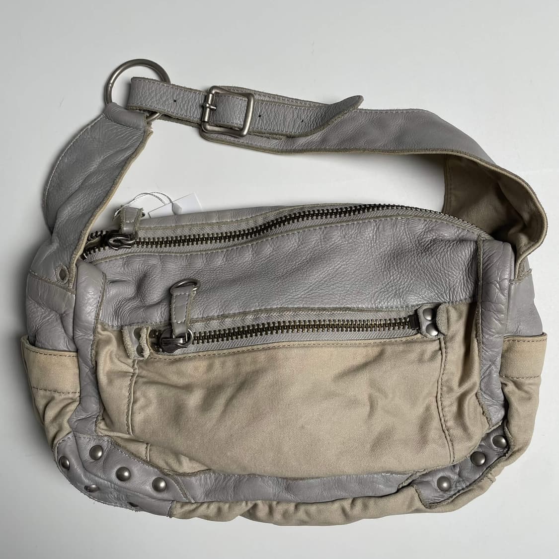 Regalo 레더 코튼 레이어드 숄더백 상품이미지2