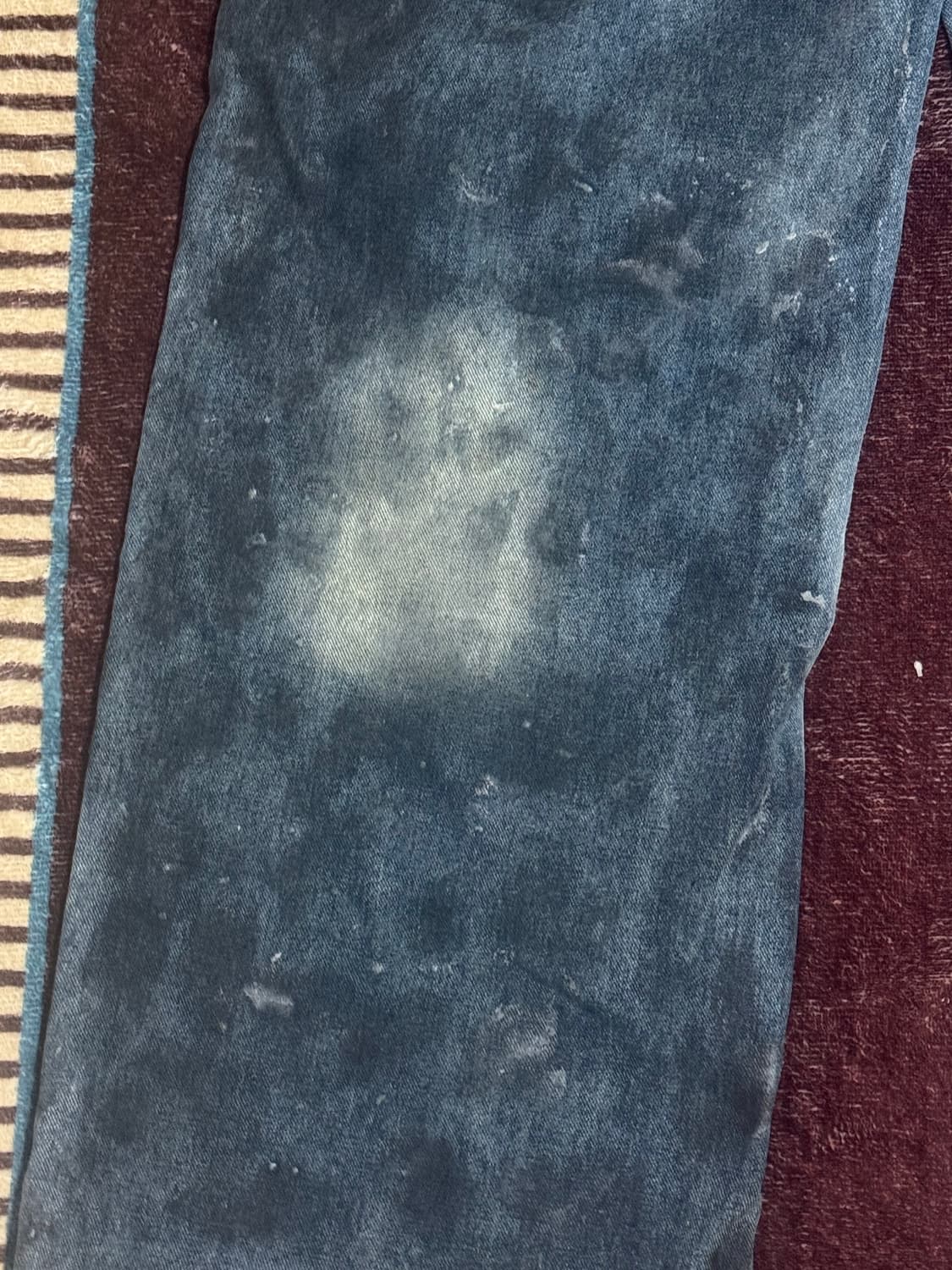 빈티지 왁스 페이팅 메이드 스터드 데님 진  상품이미지9