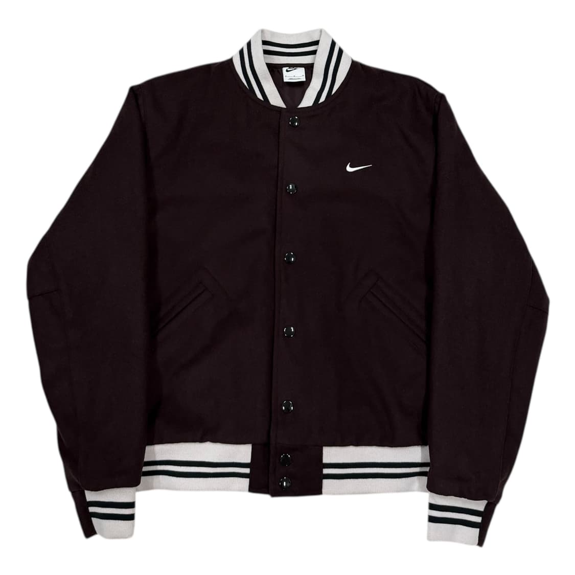 나이키 NSW 어센틱 바시티 야구점퍼 자켓 브라운 바살트 M 상품이미지1