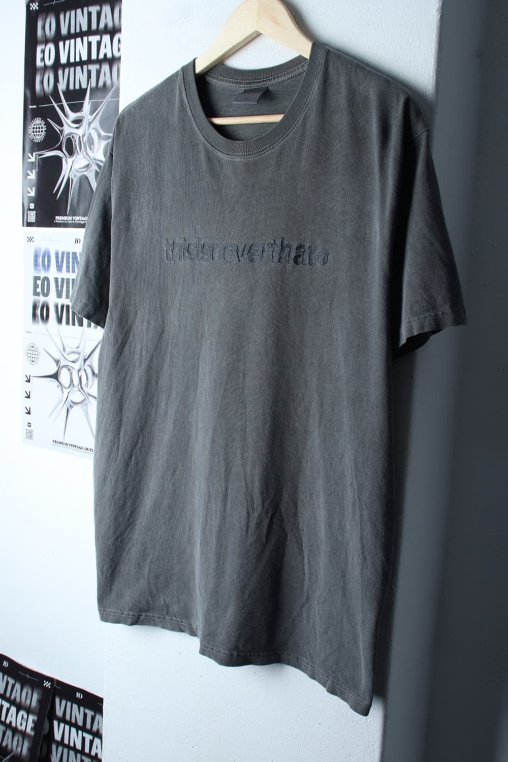 (M-XL) 디스이즈네버댓 반팔 티셔츠 피그먼트 워싱 그레이-7B97 상품이미지1