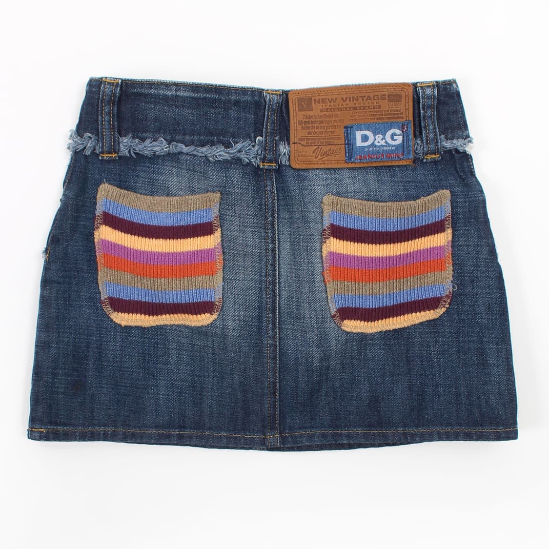 돌체앤가바나 DOLCE&GABBANA 니트 포켓 미니 데님 스커트 청치마 상품이미지1