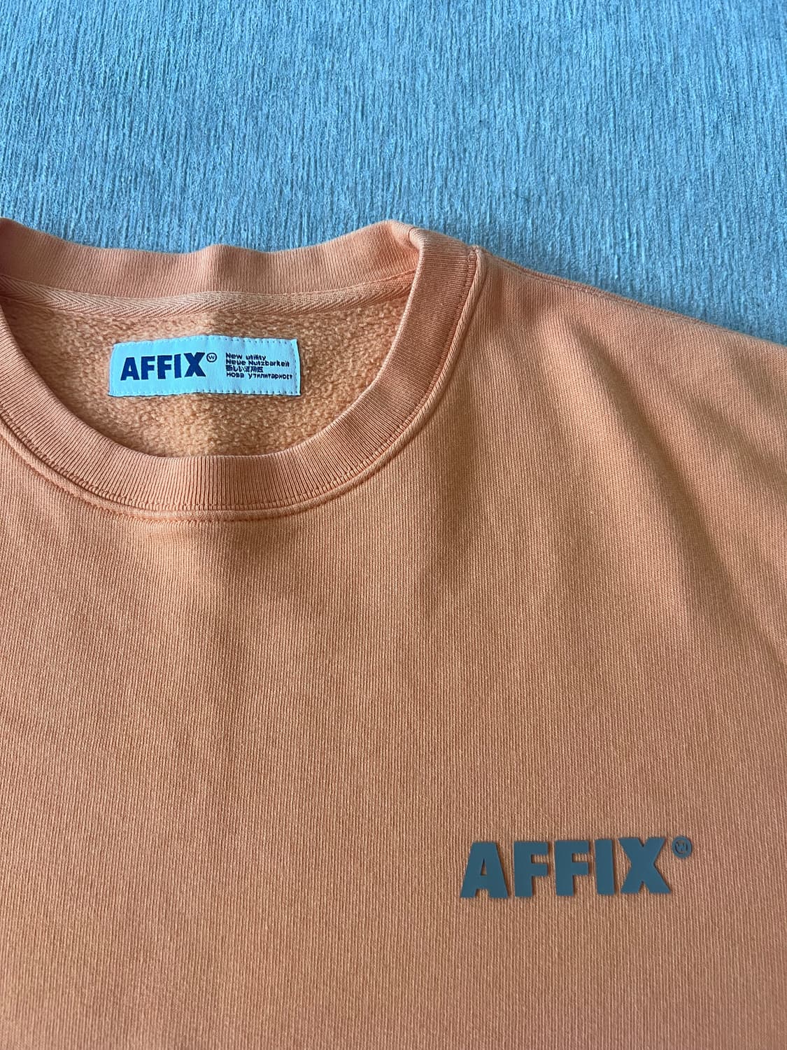 [XL] 아픽스 AFFIX 맨투맨 오렌지 상품이미지4