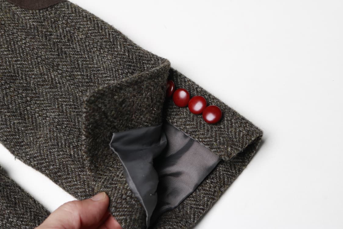 [L] 코모도 스퀘어 헤링본 엘보우패치 자켓 상품이미지2