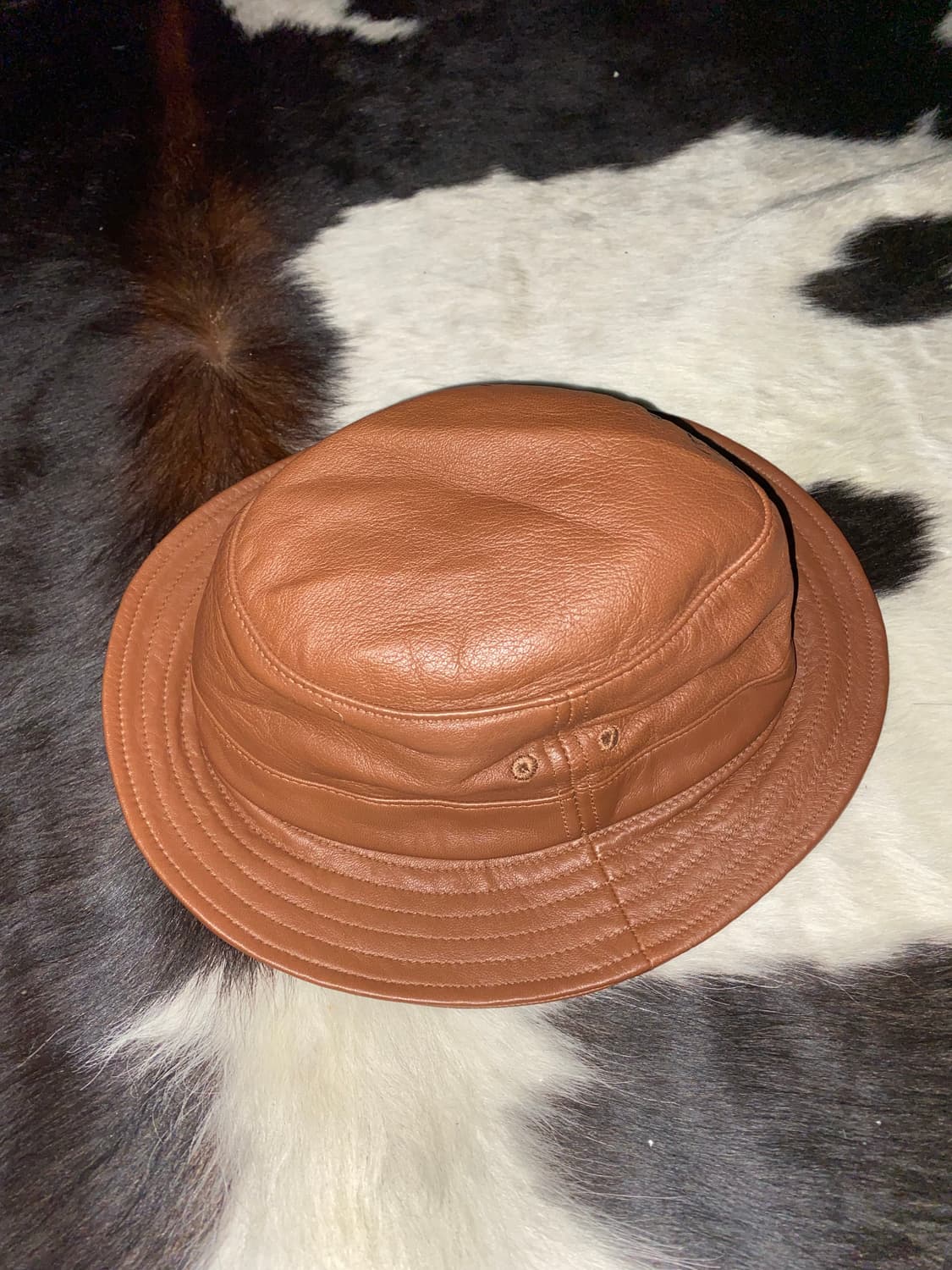 (M/L)슈프림 가죽 버킷햇 상품이미지2