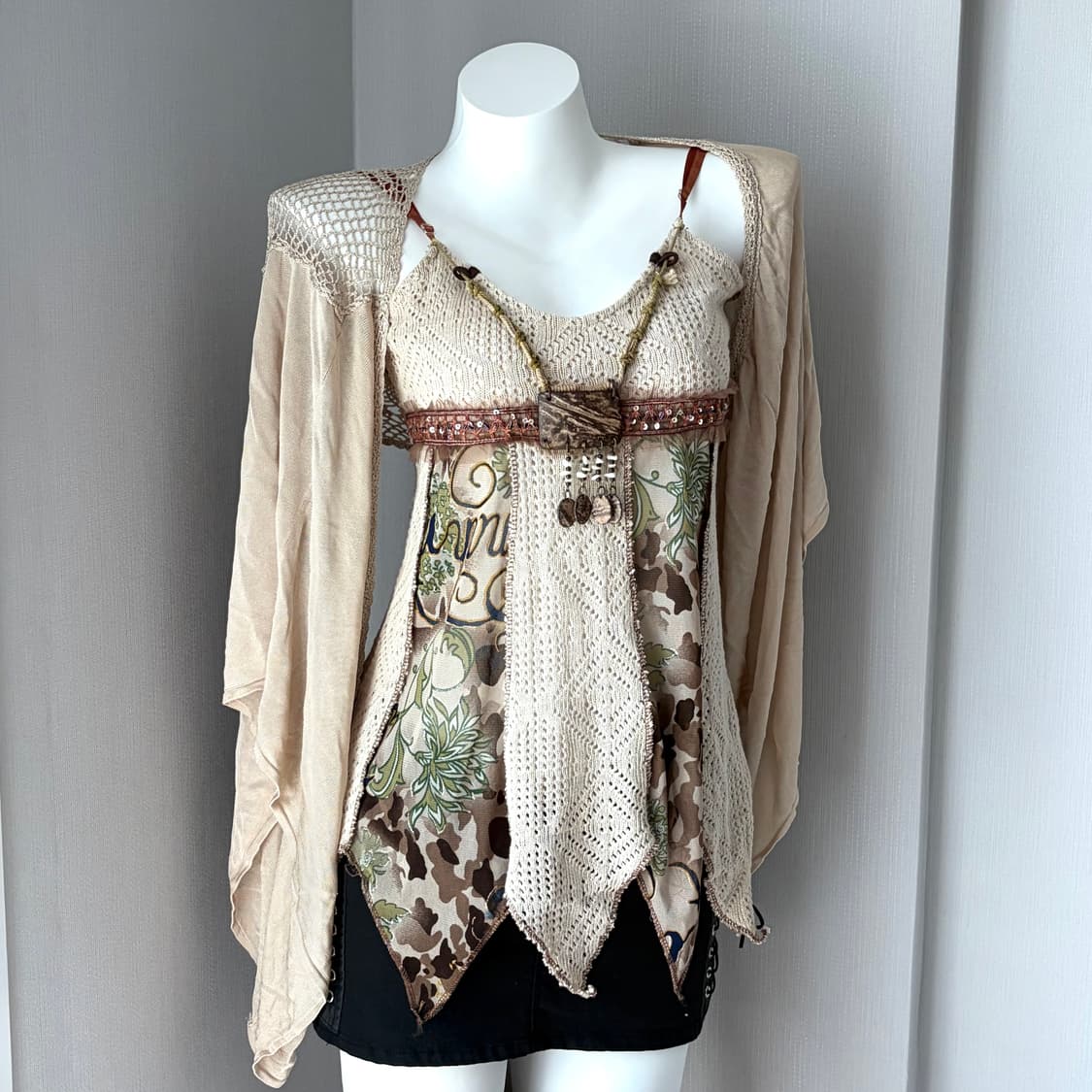 Willow Patchwork Boho Sleevele 상품이미지1