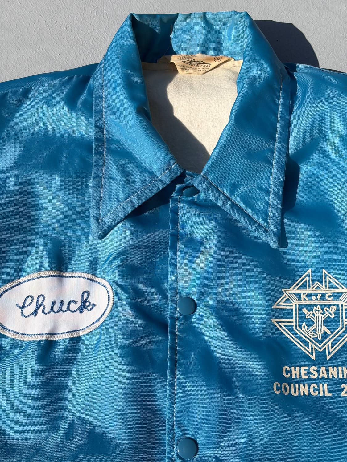 70-80s Gem Sportswear 'Chuck' 자수 코치 자켓 상품이미지3