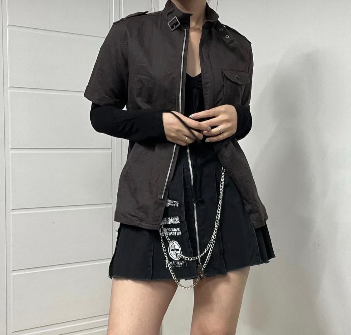 꼼사이즘 빈티지 자켓 반팔티 상품이미지1