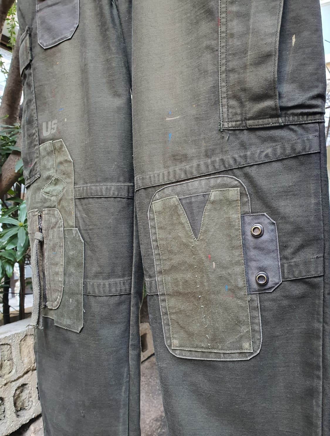 m65팬츠 빈티지 커스텀[업그레이드 버전/ 하드워싱/ 사이드지퍼] 상품이미지6