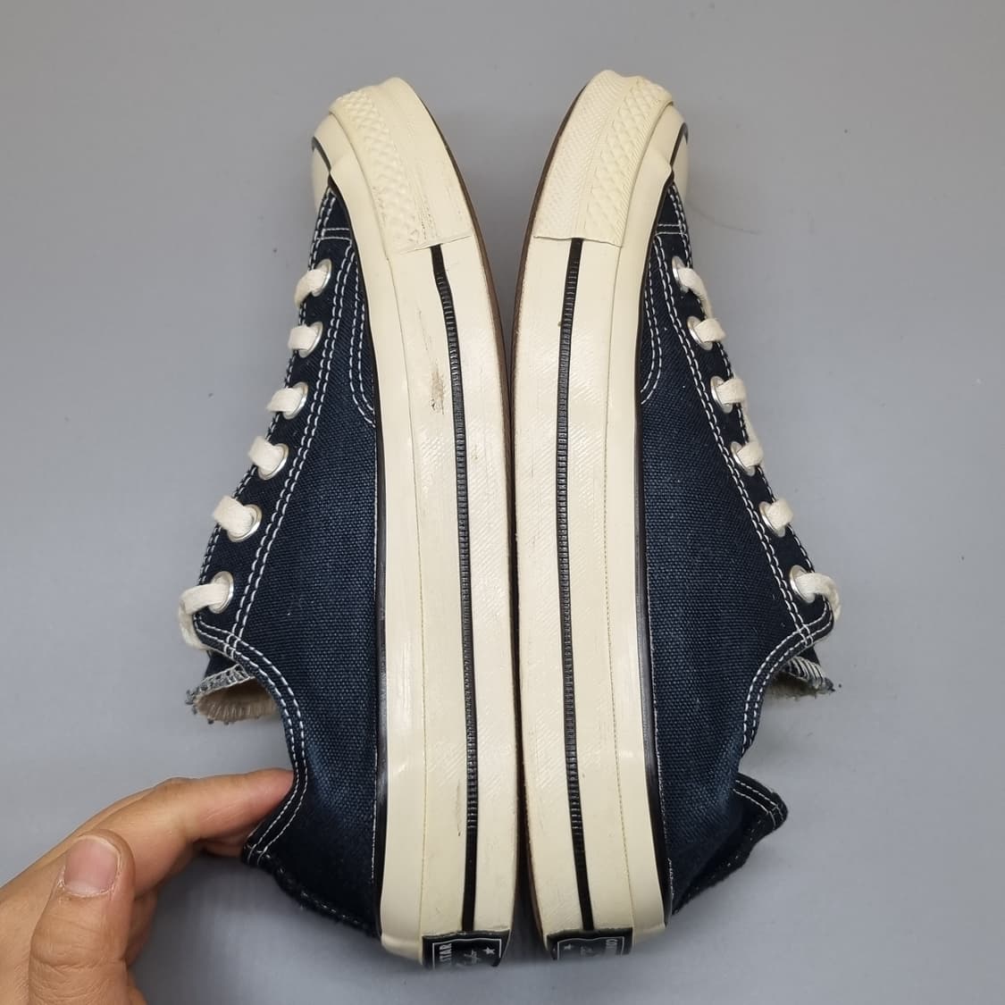 컨버스 척테일러 로우 블랙 스니커즈 240 상품이미지5