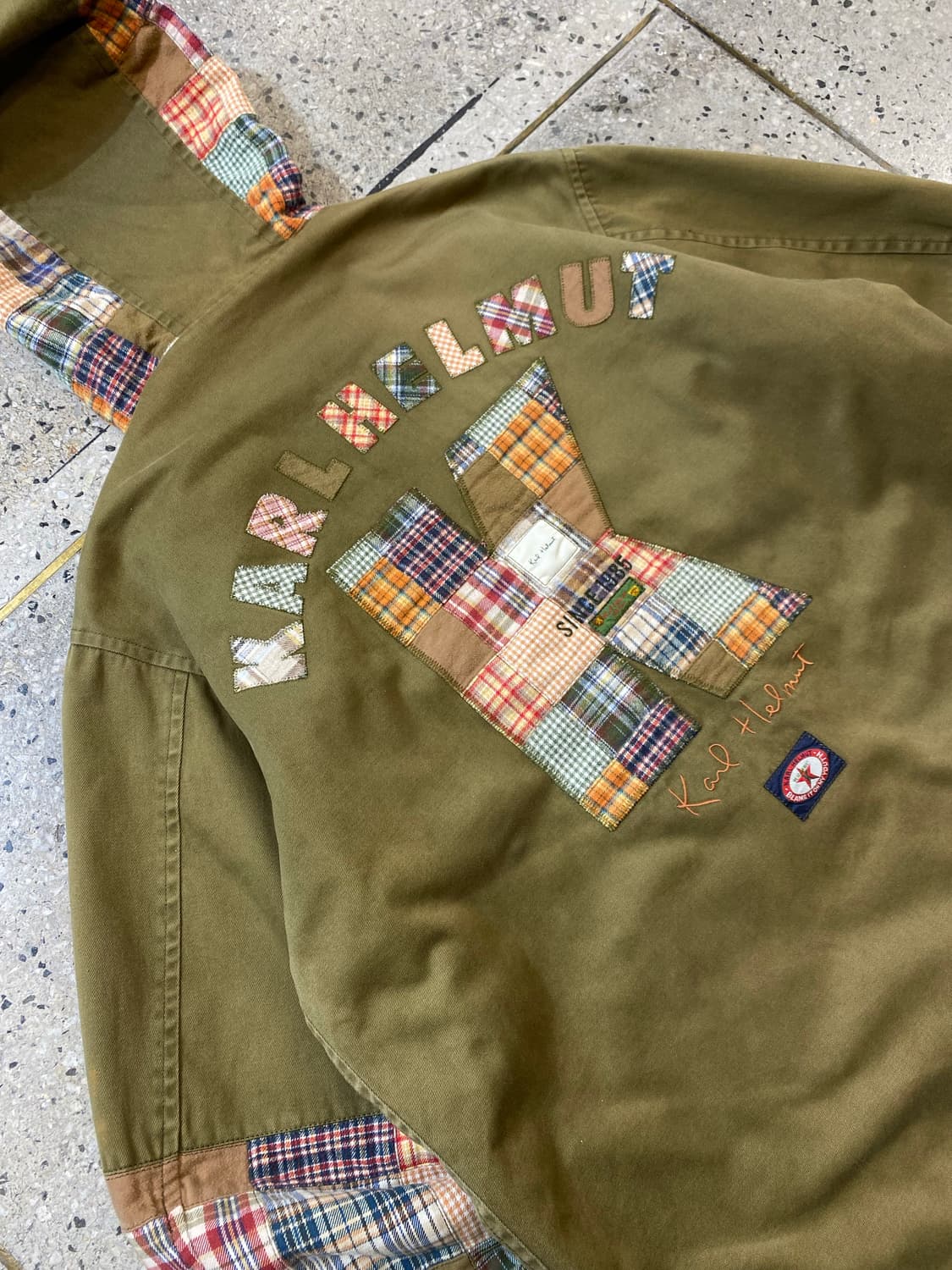 [M] Karl Helmut 칼 헬무트 패치워크 후드집업 자켓 상품이미지8