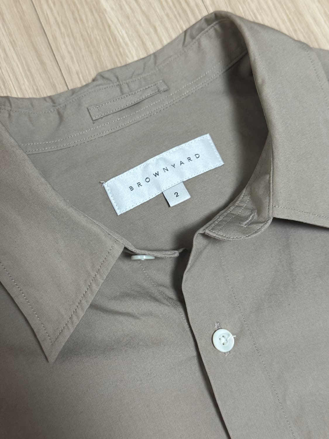 브라운야드 스테디 셔츠 카키베이지 2 상품이미지2
