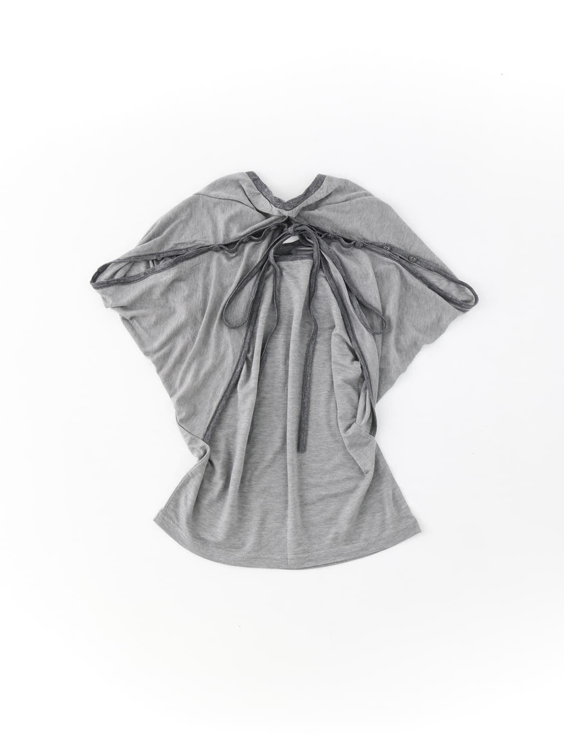 울리카상투스 나시 HALTER WRAP SLEEVELESS (GREY) 상품이미지4