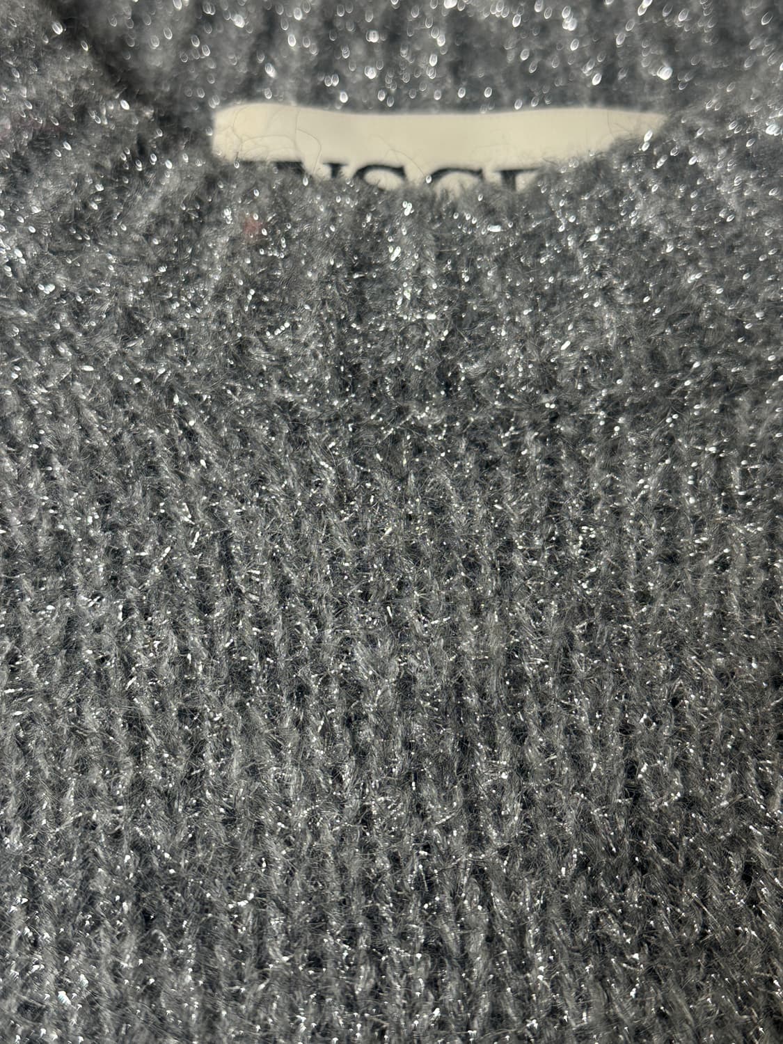 INSCRIRE 모헤어 울 혼방 메탈 그레이 니트 (F) 상품이미지7