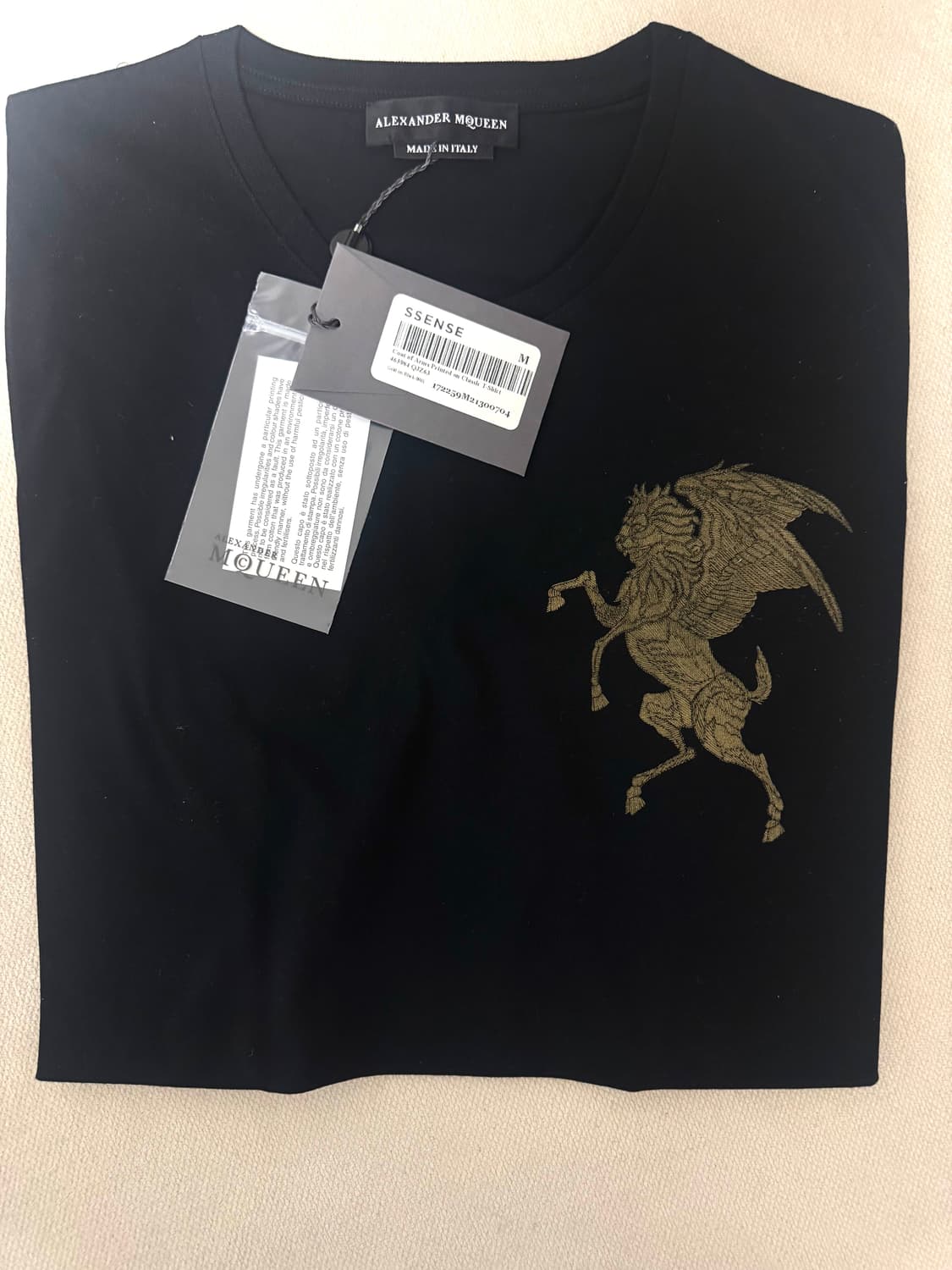 Alexander McQueen Gold Pegasus Embroider 상품이미지8