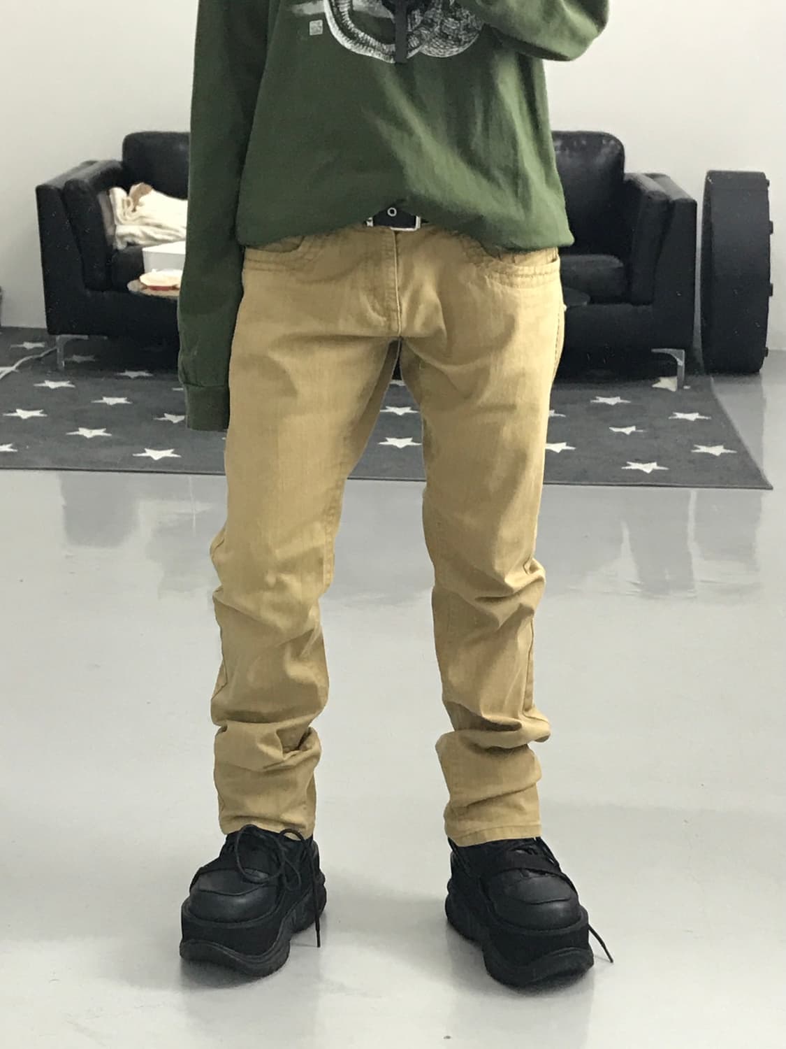 JPN 디테일 베이지 팬츠 상품이미지2