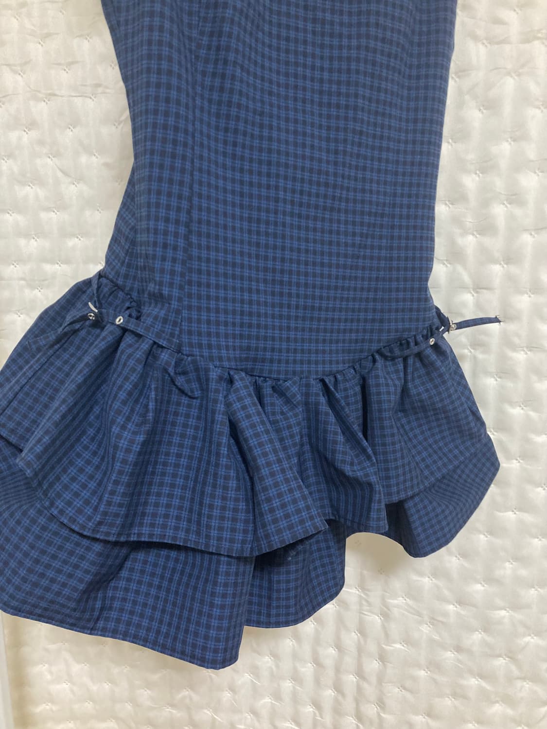 자라 체크 프릴 미니 원피스 3067/269/405 상품이미지4