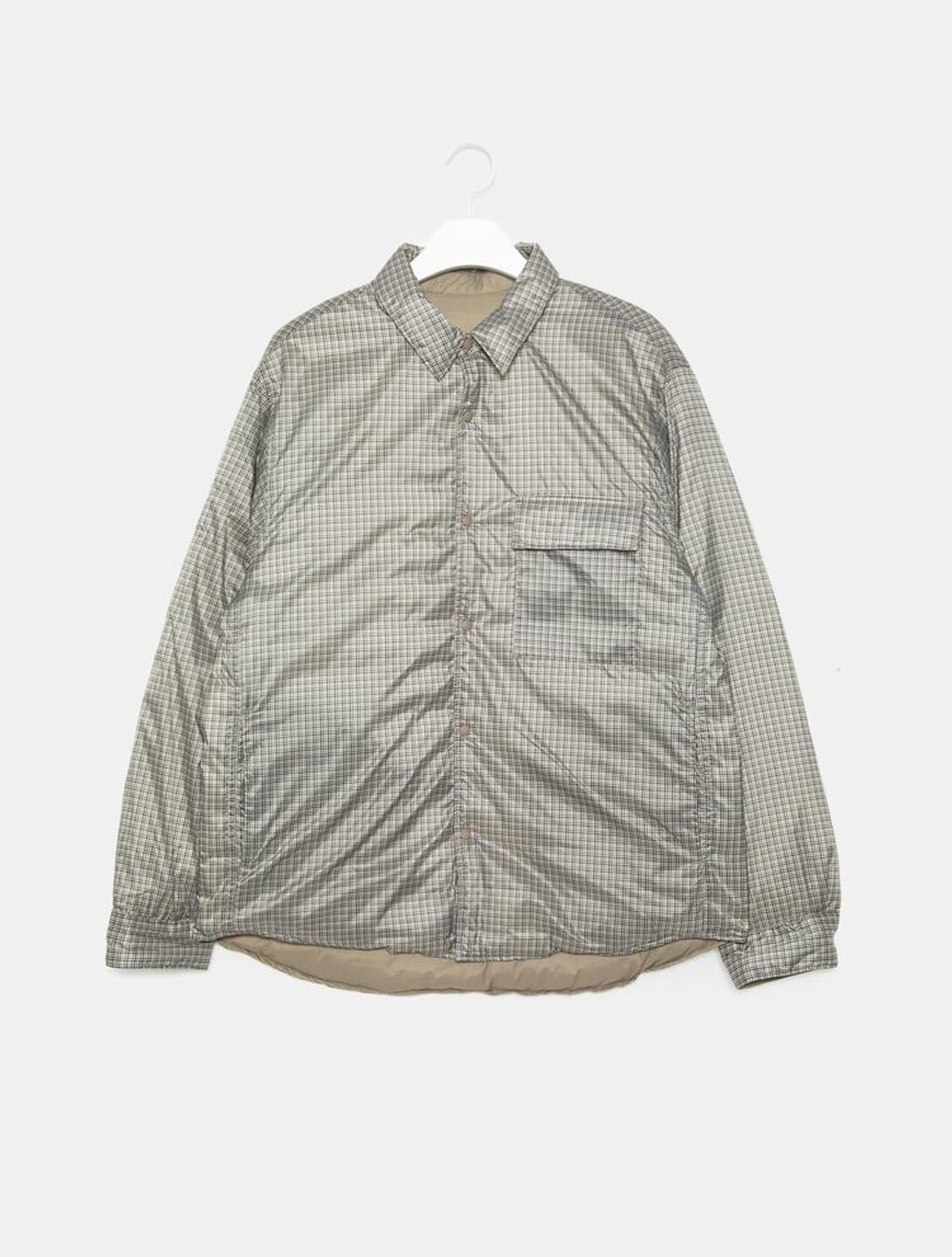 체크 리버시블 경량 패딩 상품이미지1