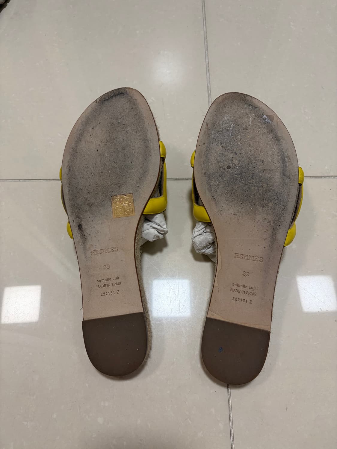 에르메스 라탄 슬리퍼 상품이미지2